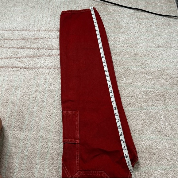 NWT Levis Dad Utility Burnt Red Pants SZ 24 Fall Autumn Back to School Mid Rise - Picture 9 of 13